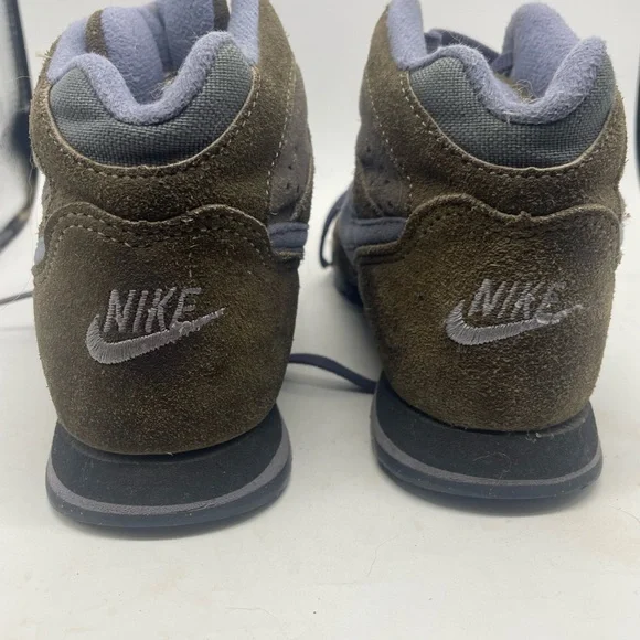 90s Nike Hightop Hiking Boots Sneakers Purple Gray leather Womens Size 6 Caldera - Picture 5 of 13